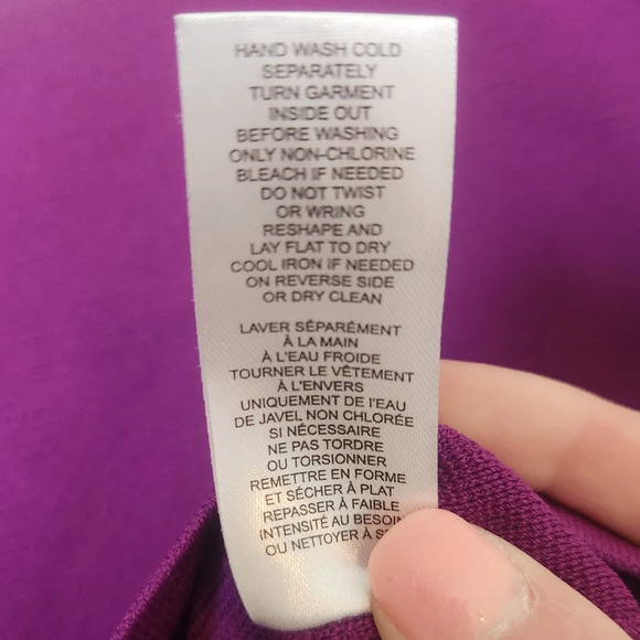 House of Harlow 1960 Purple Sheer‎ Sleeve Top Small - Picture 6 of 9